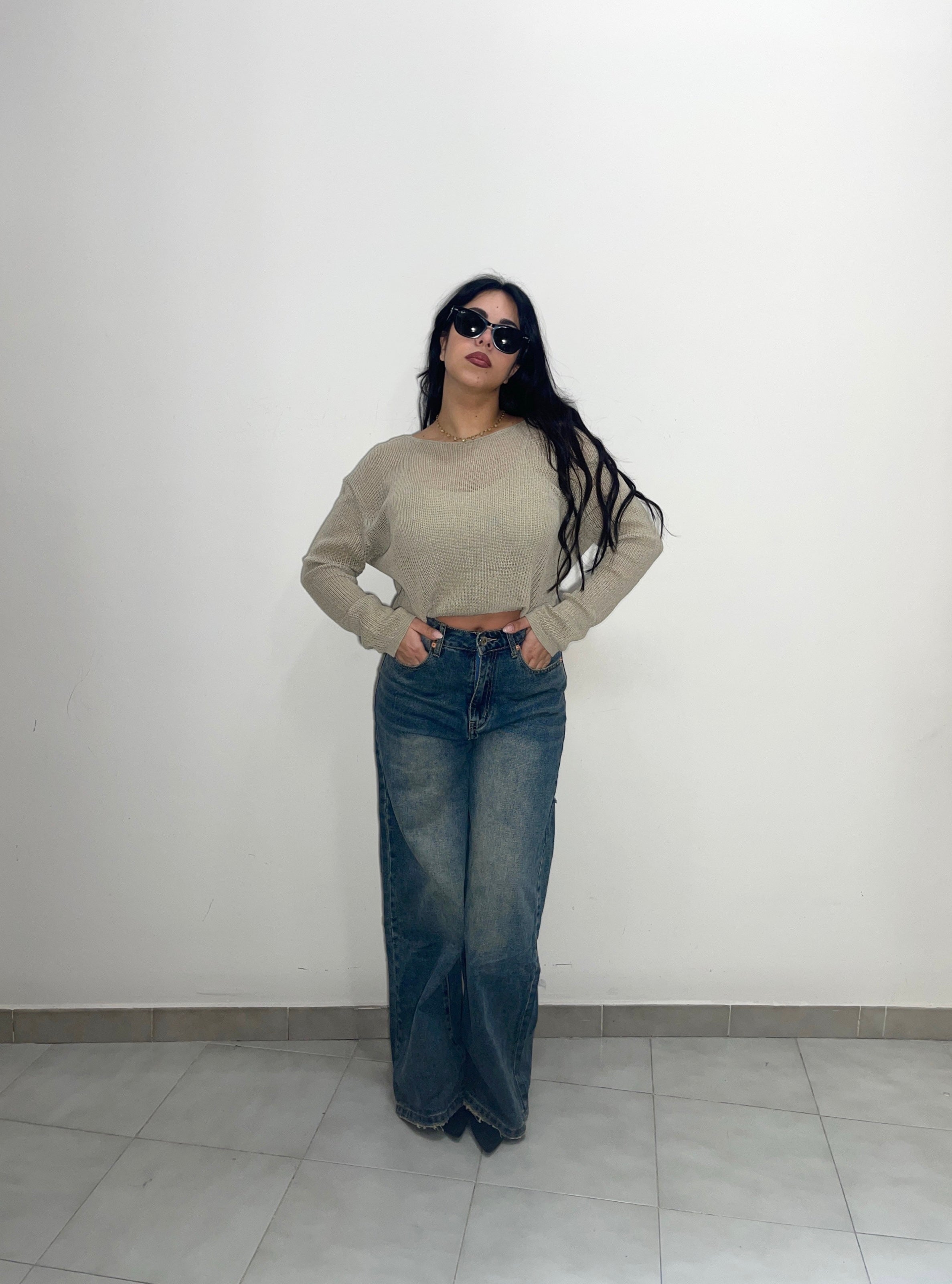 JEANS WIDE LEG - 8067