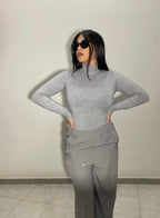 MEZZO COLLO  BASIC IN LANA RASATA - 7081