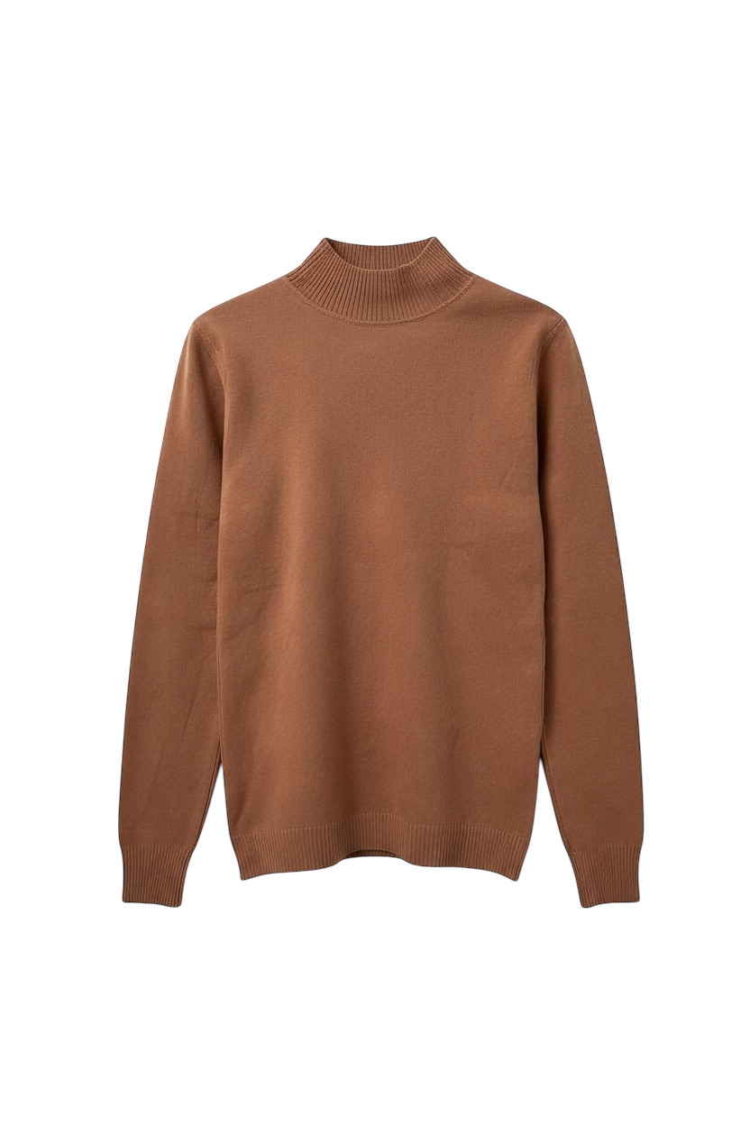 MEZZO COLLO  BASIC IN LANA RASATA - 7081