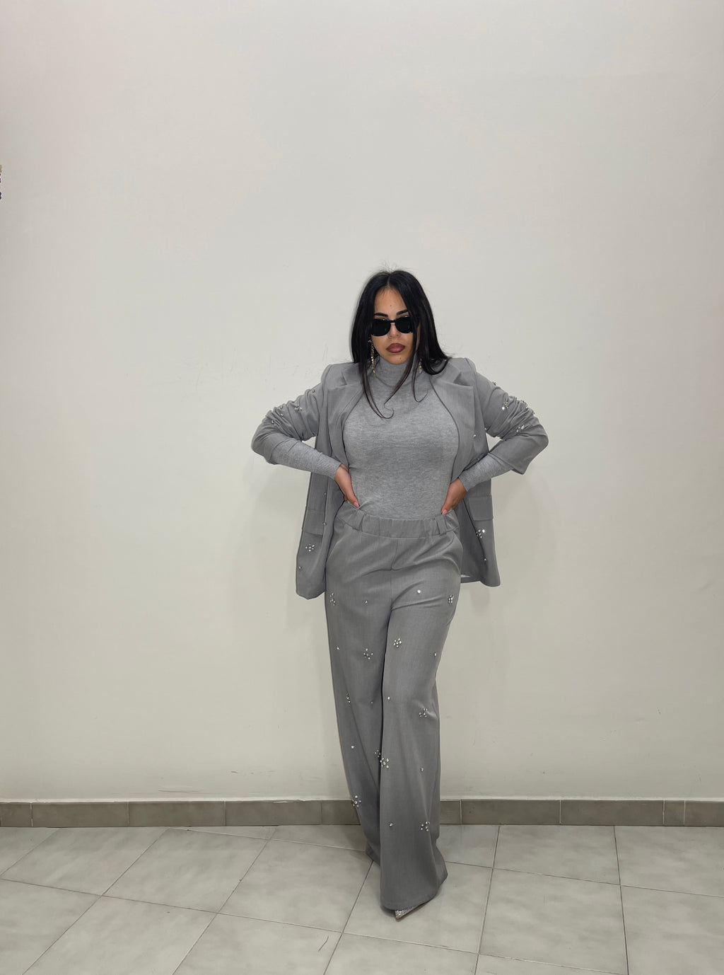 MEZZO COLLO  BASIC IN LANA RASATA - 7081