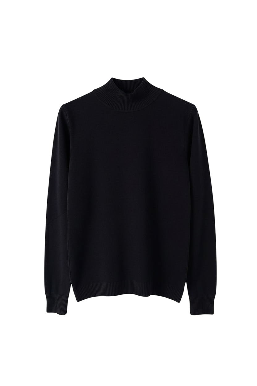 MEZZO COLLO  BASIC IN LANA RASATA - 7081