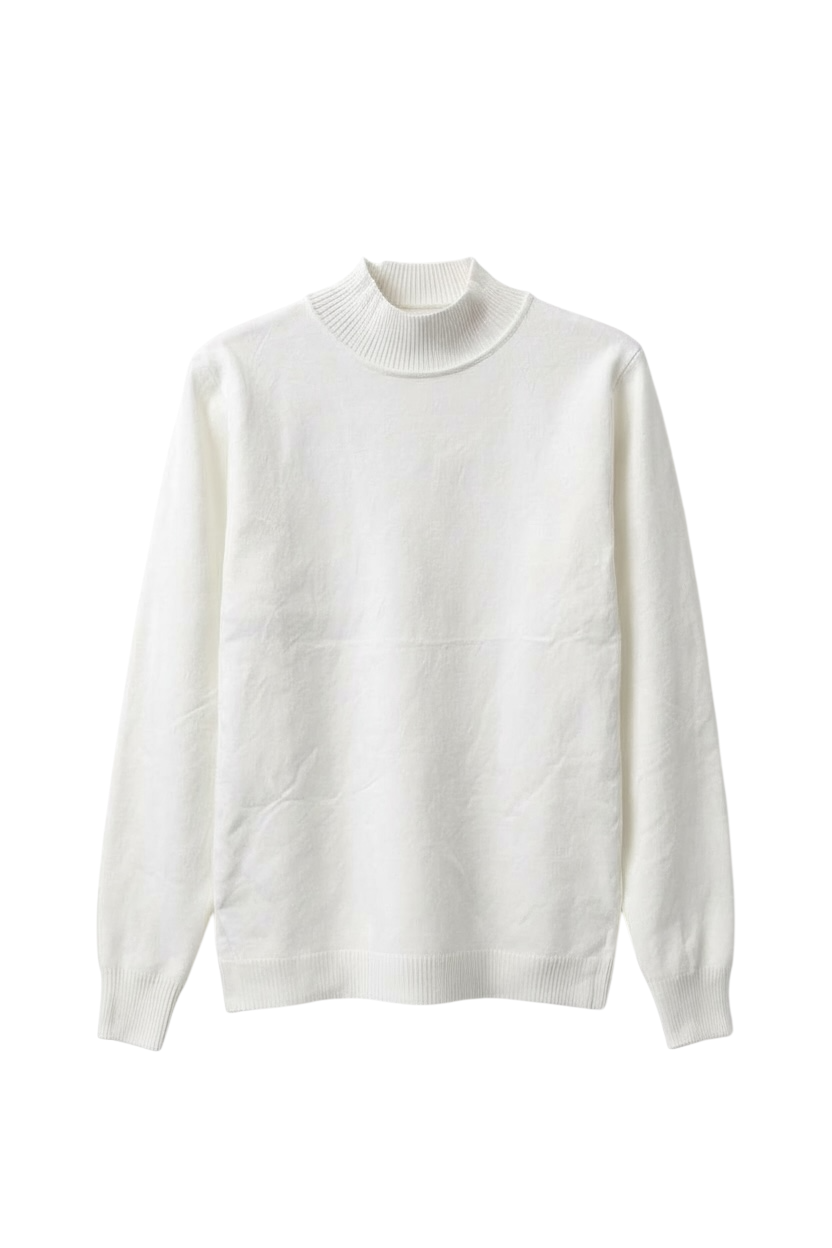 MEZZO COLLO  BASIC IN LANA RASATA - 7081