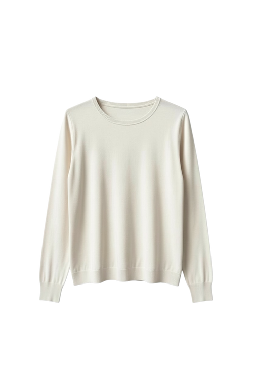 GIROCOLLO  BASIC IN LANA RASATA - 7082