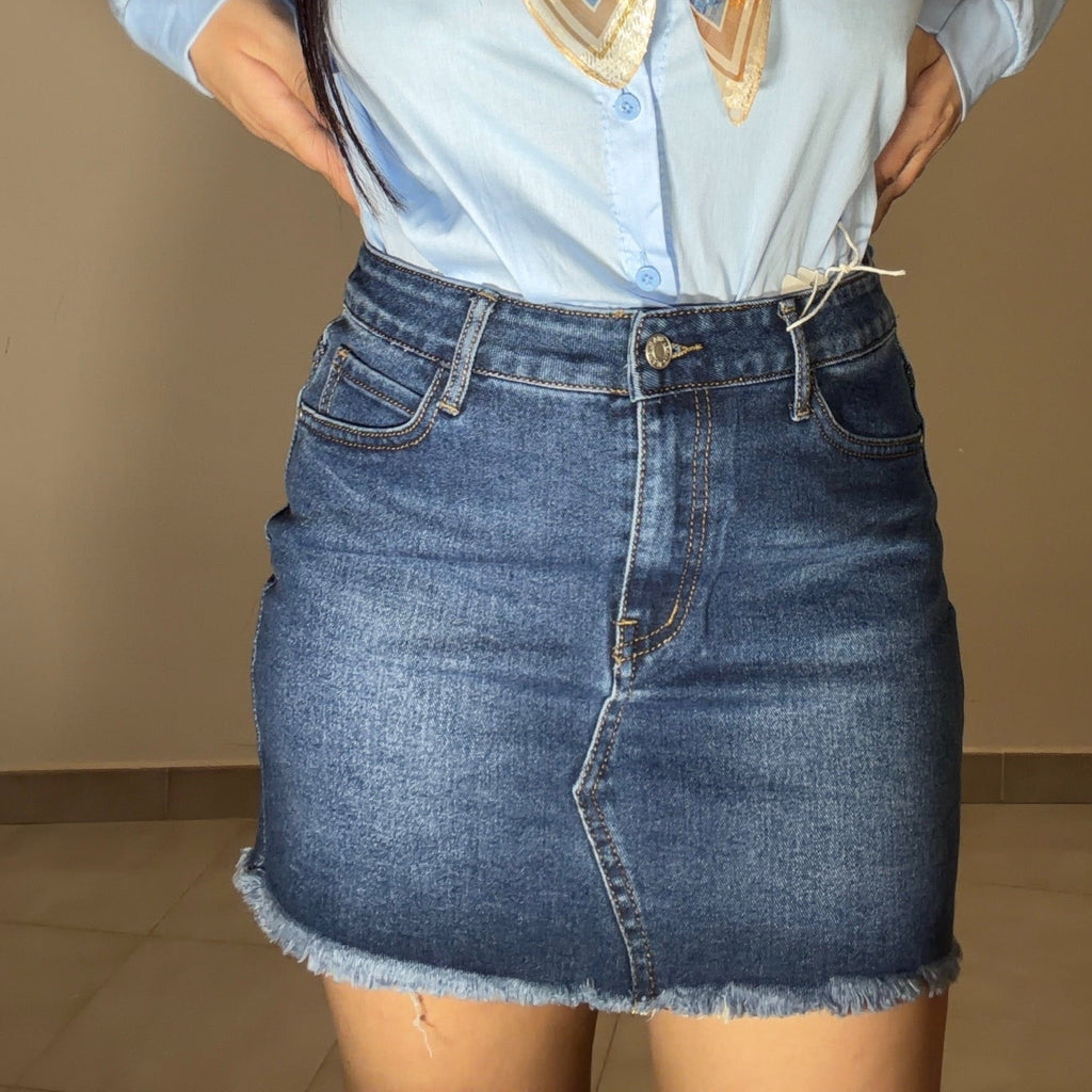 MINI GONNA IN DENIM - 4520