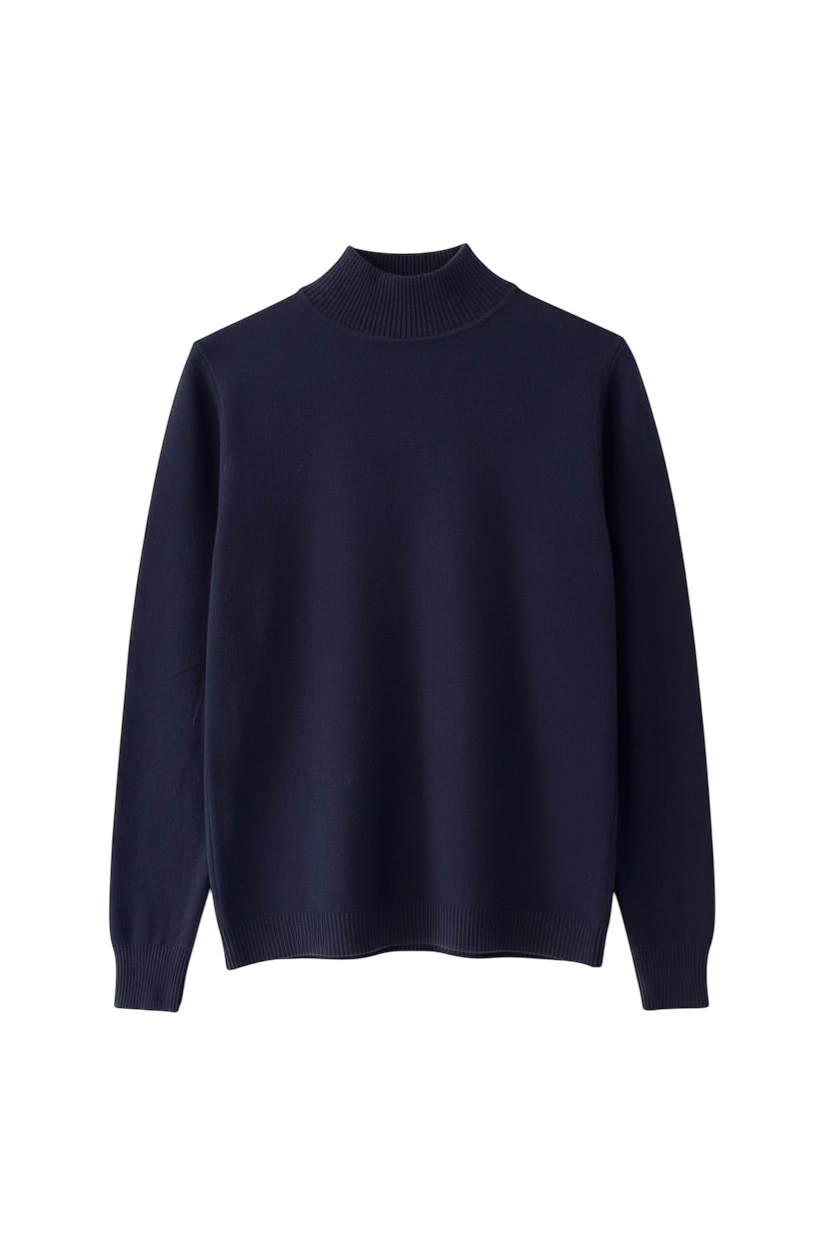 MEZZO COLLO  BASIC IN LANA RASATA - 7081