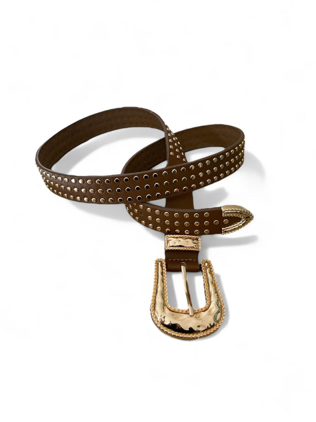 Cintura Borchie In Ecopelle