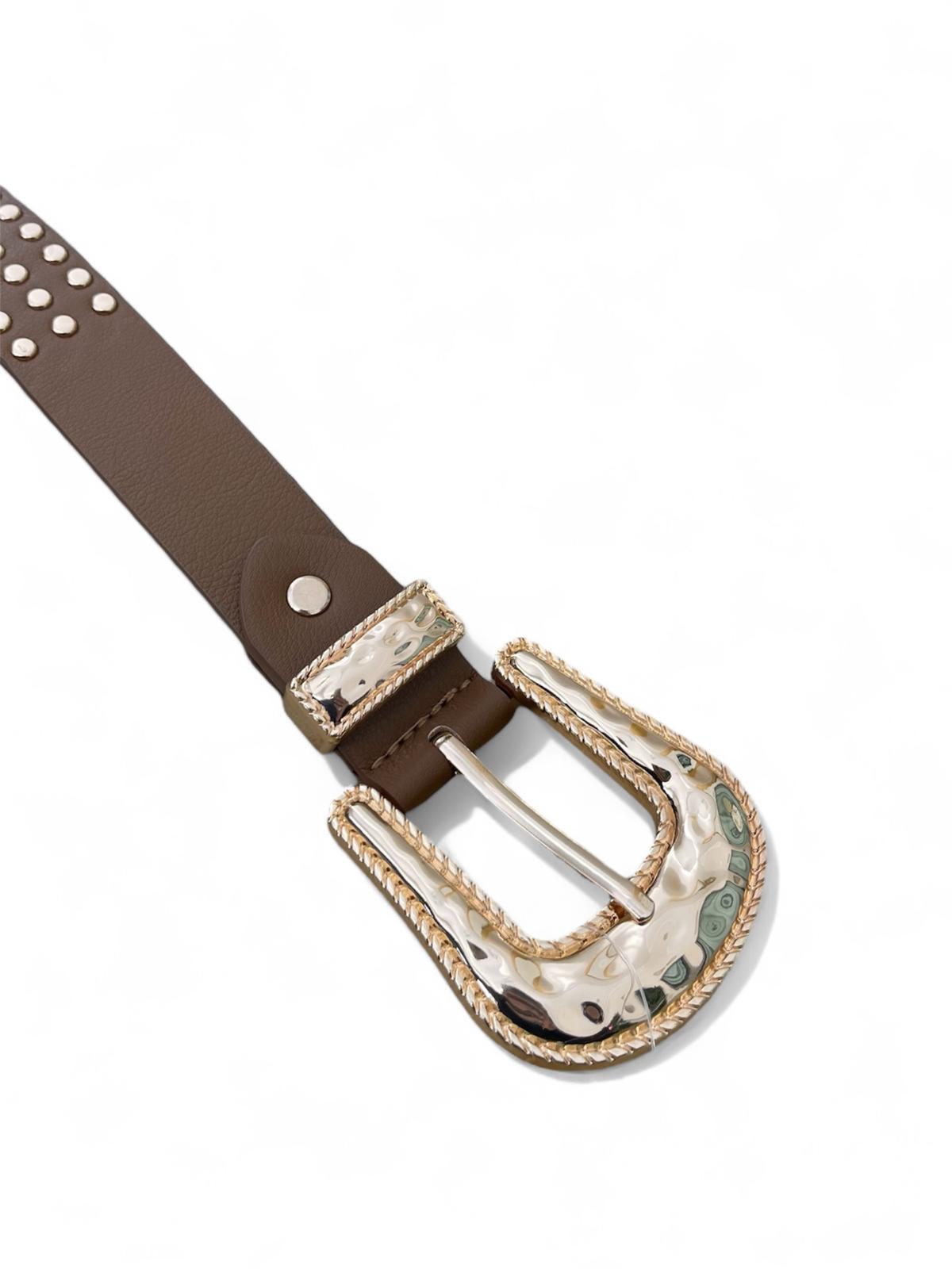 Cintura Borchie In Ecopelle